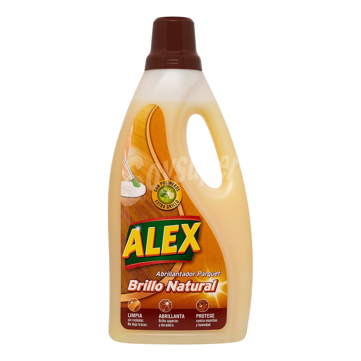 Abrillantador de suelos especial parquet, tarima y laminado con aroma naranja alex