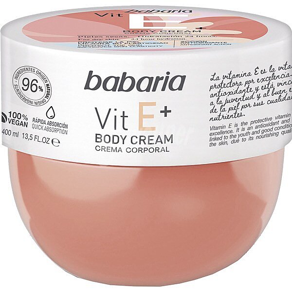 Crema corporal vitamina E