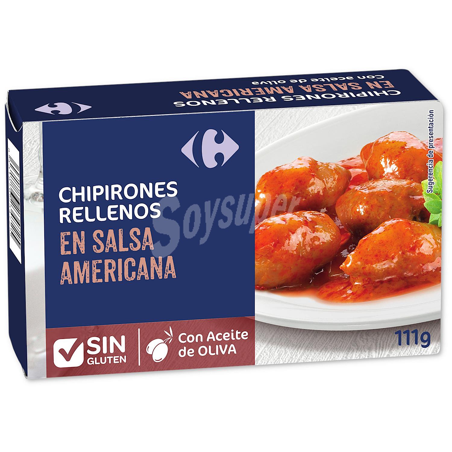 Chipirones rellenos en salsa americana Carrefour sin gluten