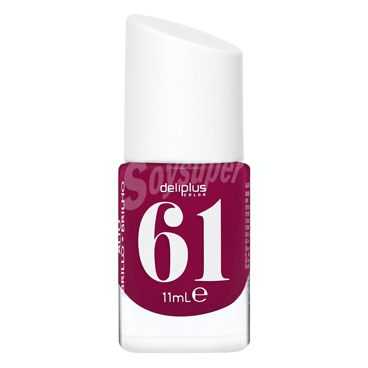 Laca de uñas Nº 61 fucsia (alto brillo)