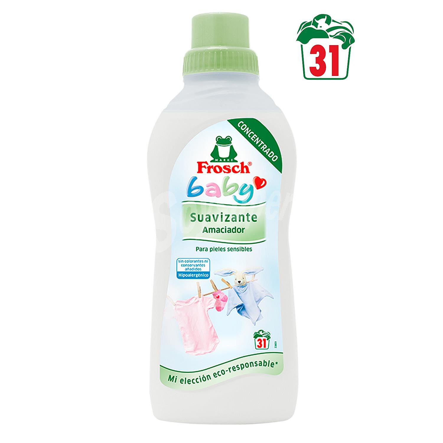 Suavizante concentrado hipoalergénico para pieles sensibles ecológico Frosch Baby