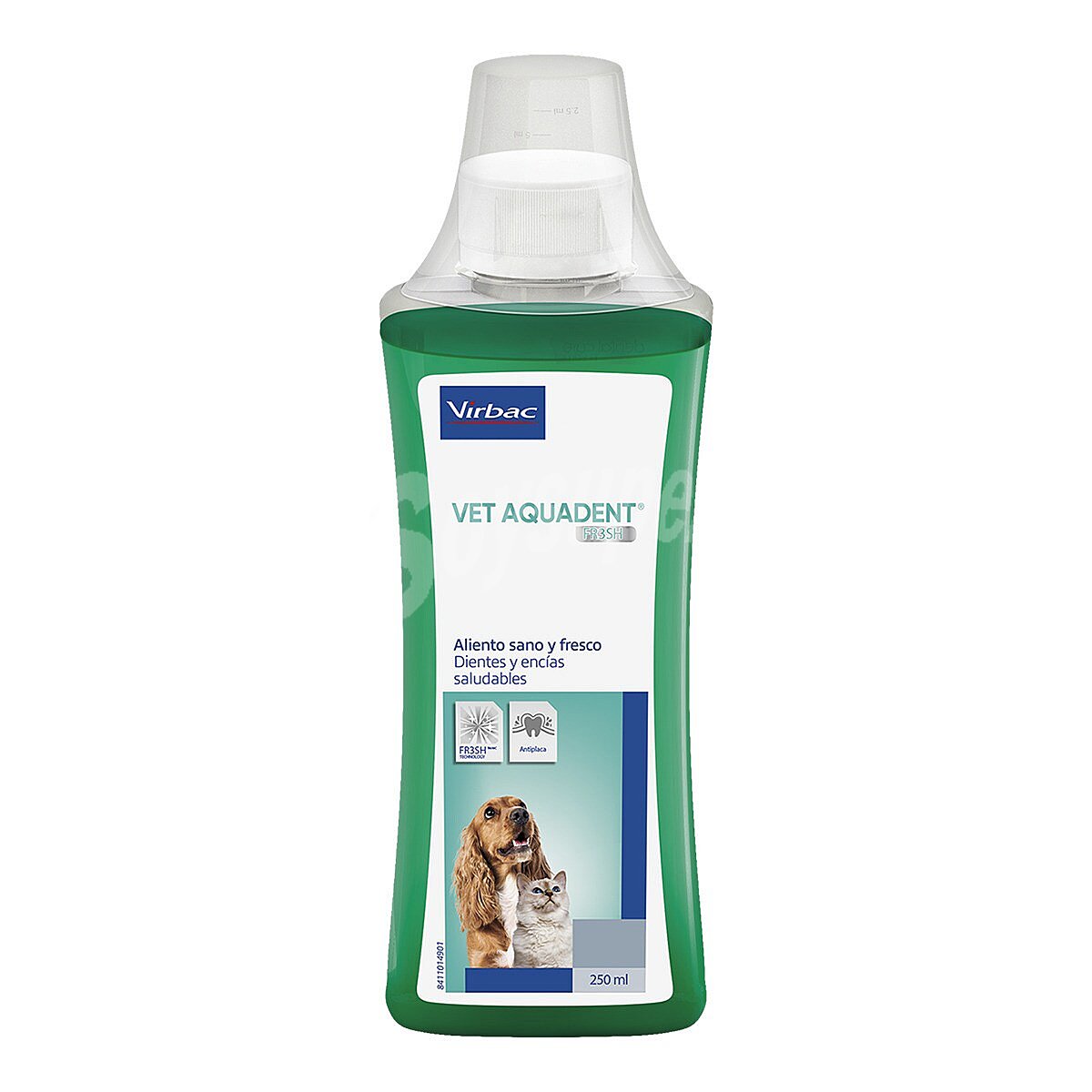 VET aquadet solución palatable antiplaca dental para perros y gatos