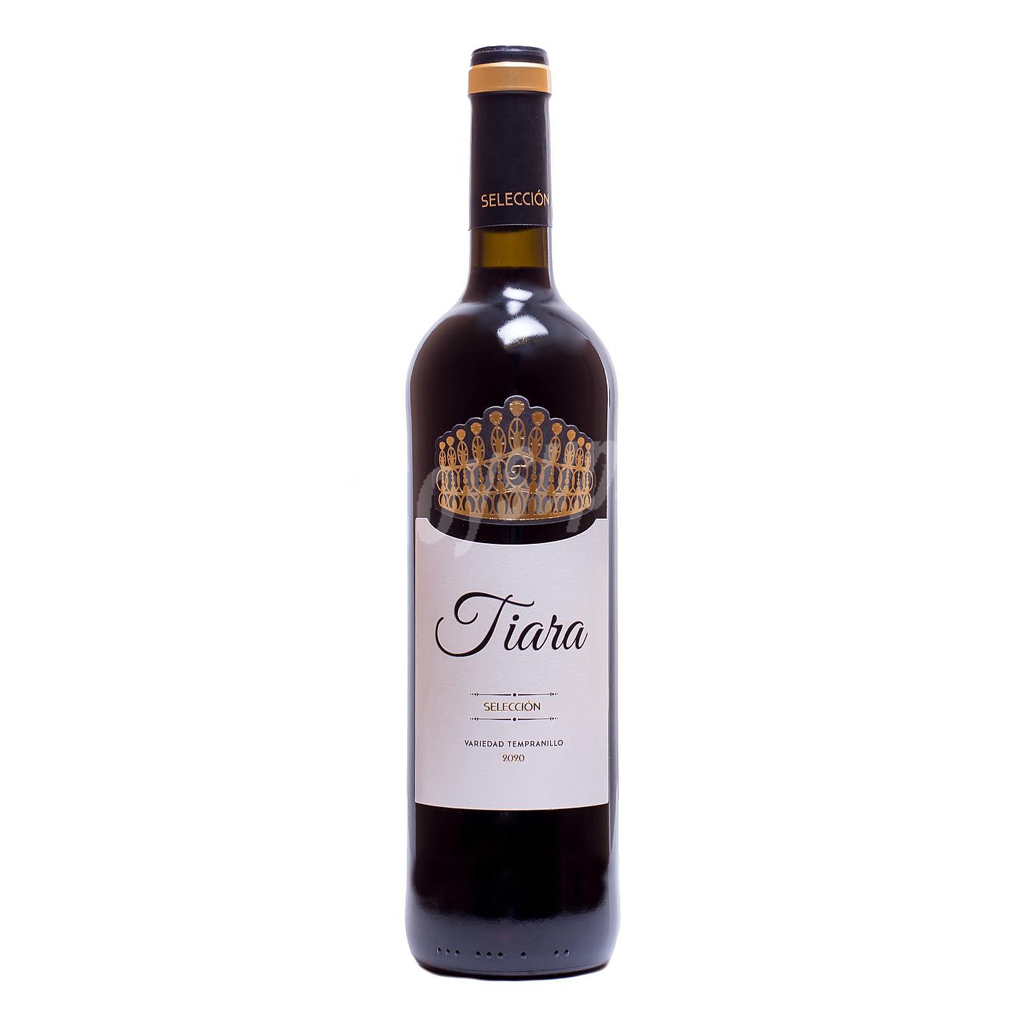 Vino tinto tempranillo Tiara V.T. Extremadura