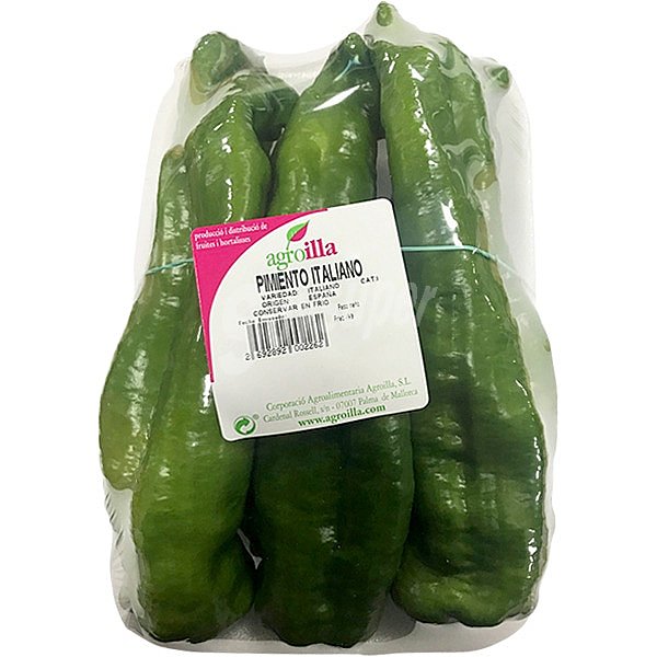 Pimiento verde de Mallorca peso aproximado