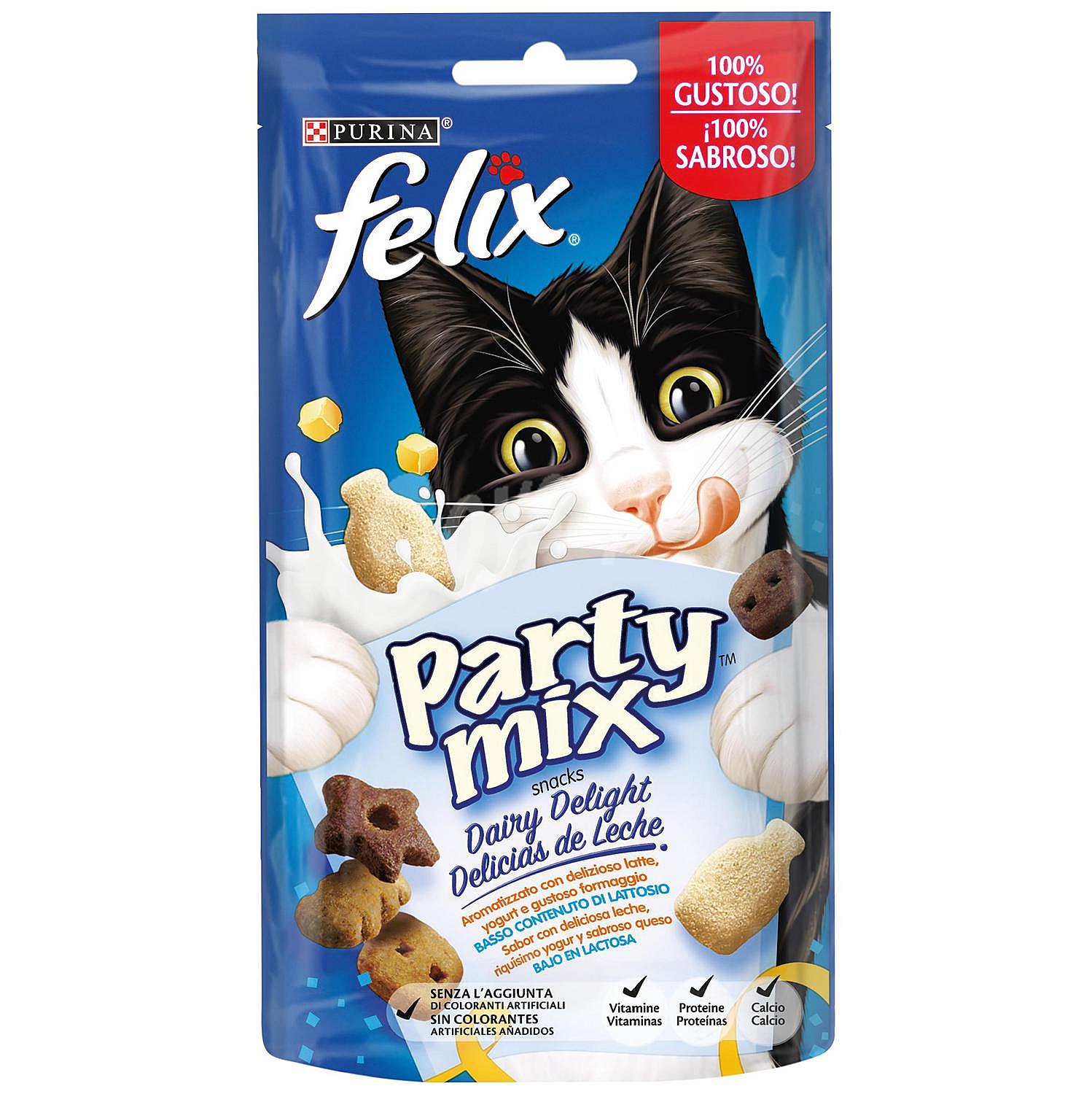 Snack delicias de leche para gato Purina Felix