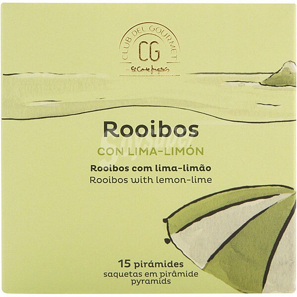 Infusión de rooibos con lima limón 15 pirámides