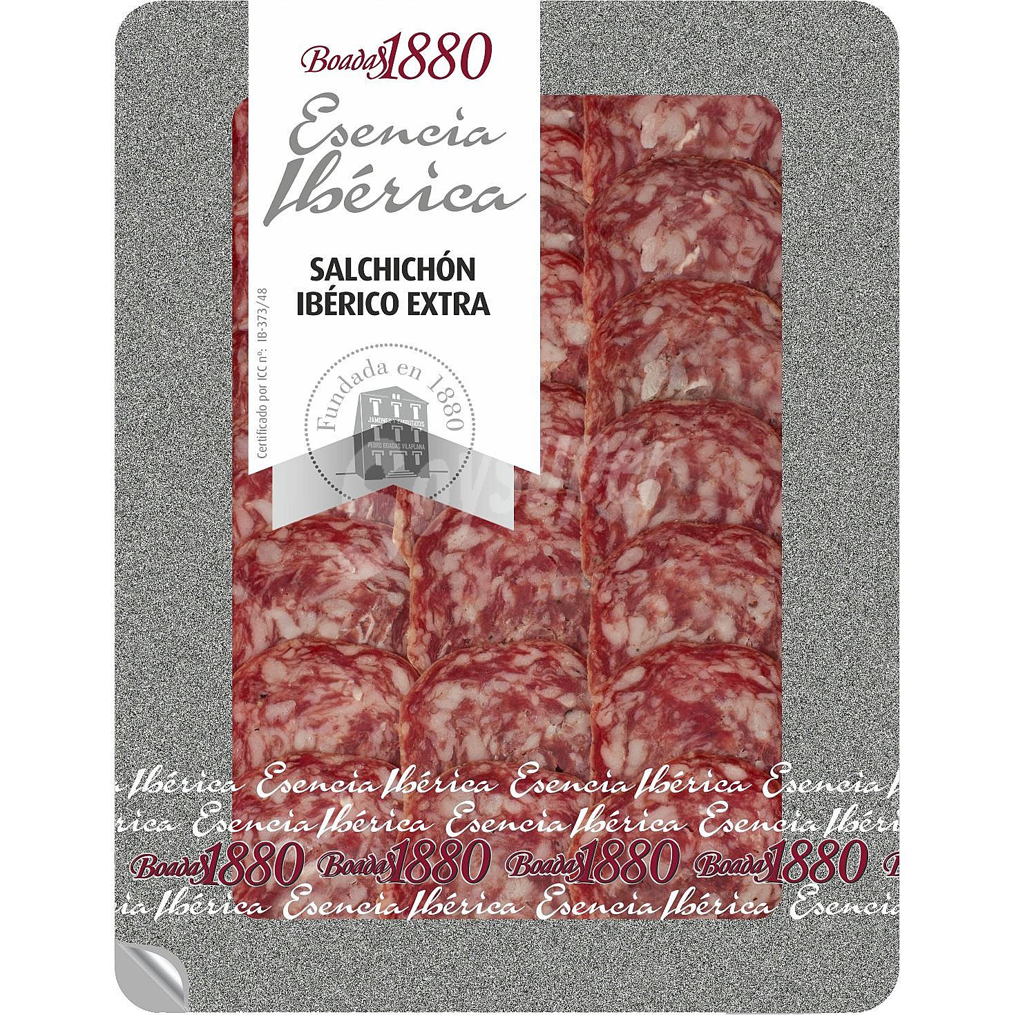 Salchichón ibérico extra en lonchas Boadas 1880