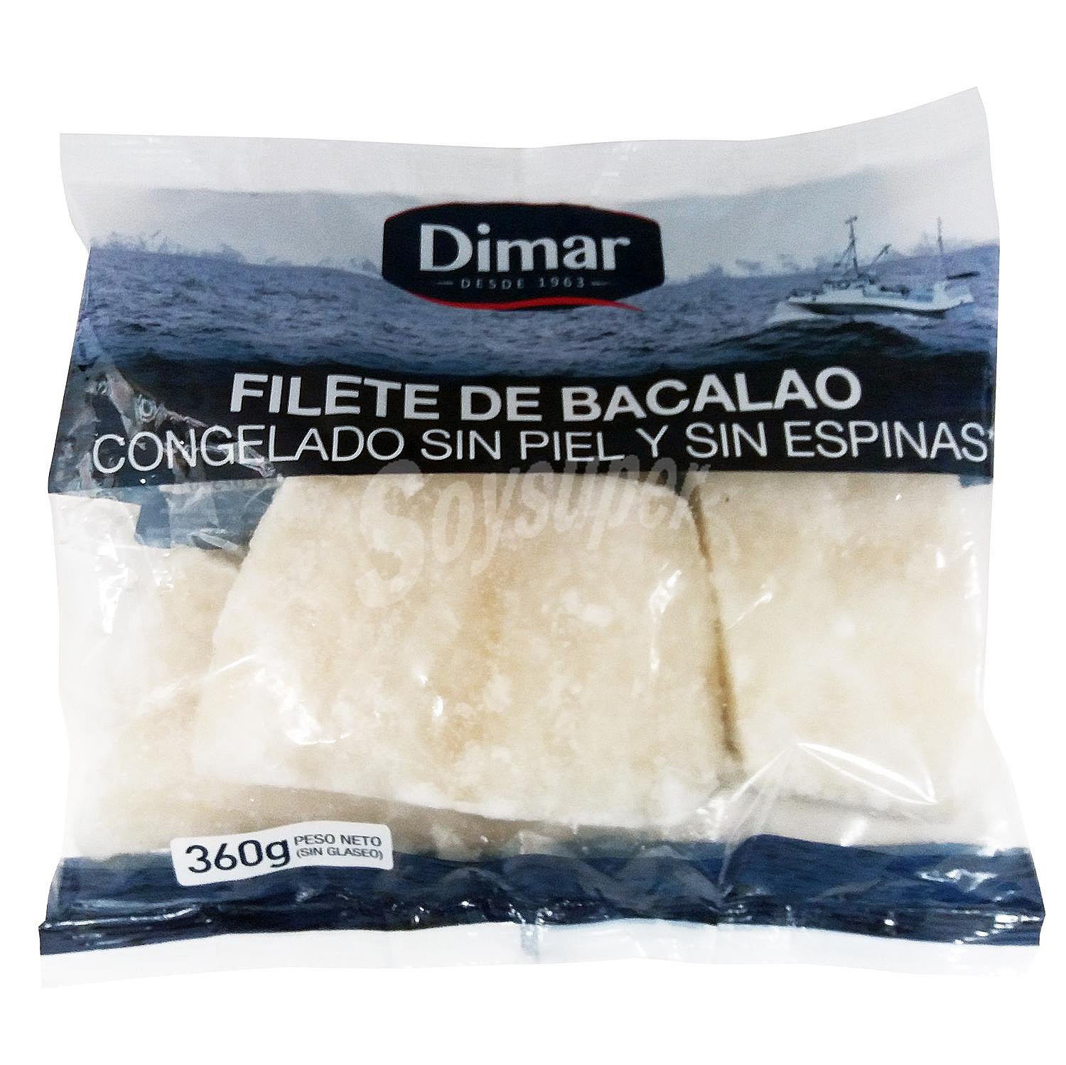 Filete de bacalao sin piel ni espinas Dimar