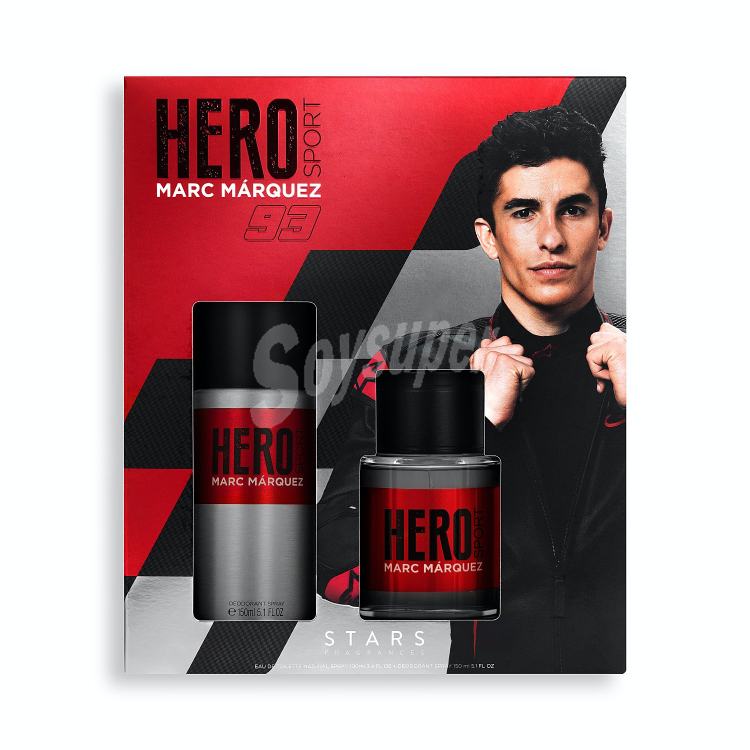 Hero Sport estuche eau de toilette masculina spray 100 ml + desodorante