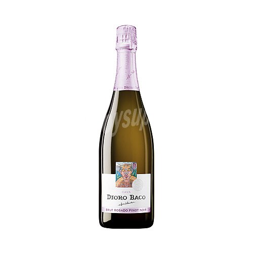 Dioro baco Cava brut rosado, elaborado con uvas de la variedad Pinot noir dioro baco