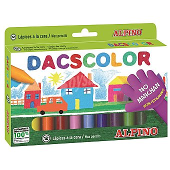 12 ceras blandas para colorear alpino dacscolor