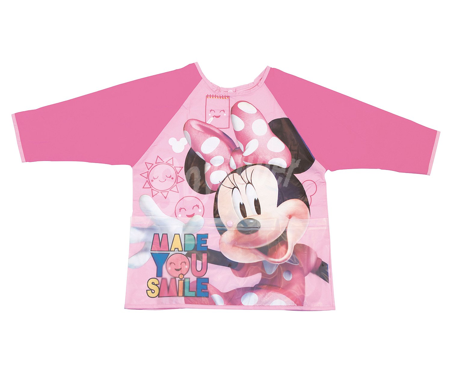 Delantal de pvc con mangas Minnie Mouse, talla única