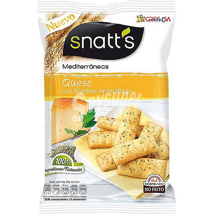 Palitos de queso con hierbas aromáticas snatts