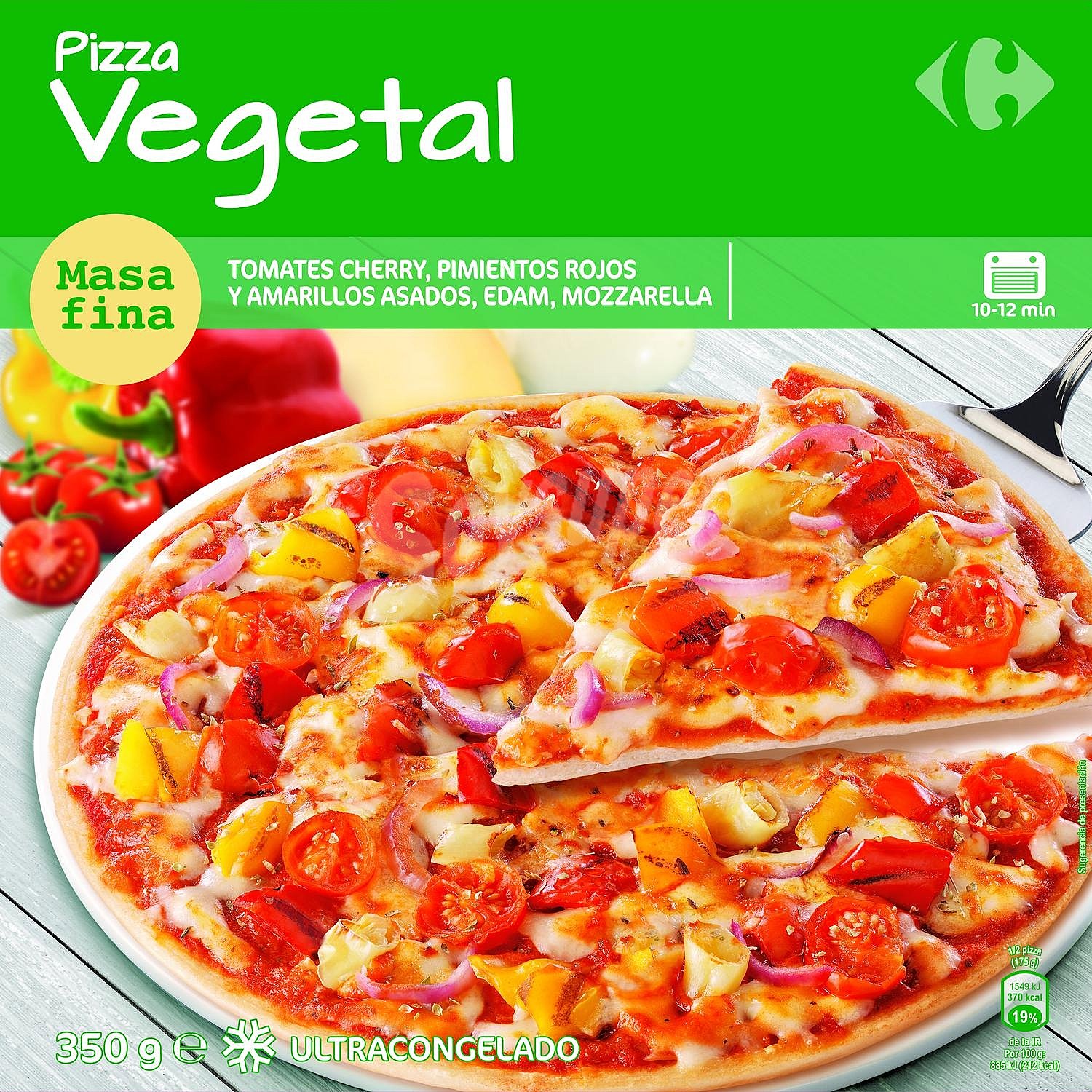 Pizza vegetal Carrefour