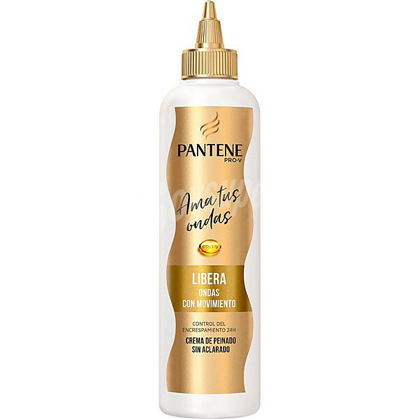 Crema de peinado sin aclarado para ondas con movimiento pro-v Pantene