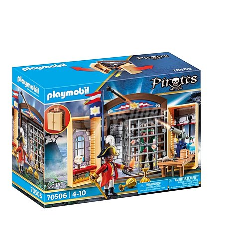 Cofre aventura pirata con accesorios y 1 figura incluida, 53 piezas playmobil piratas 70506