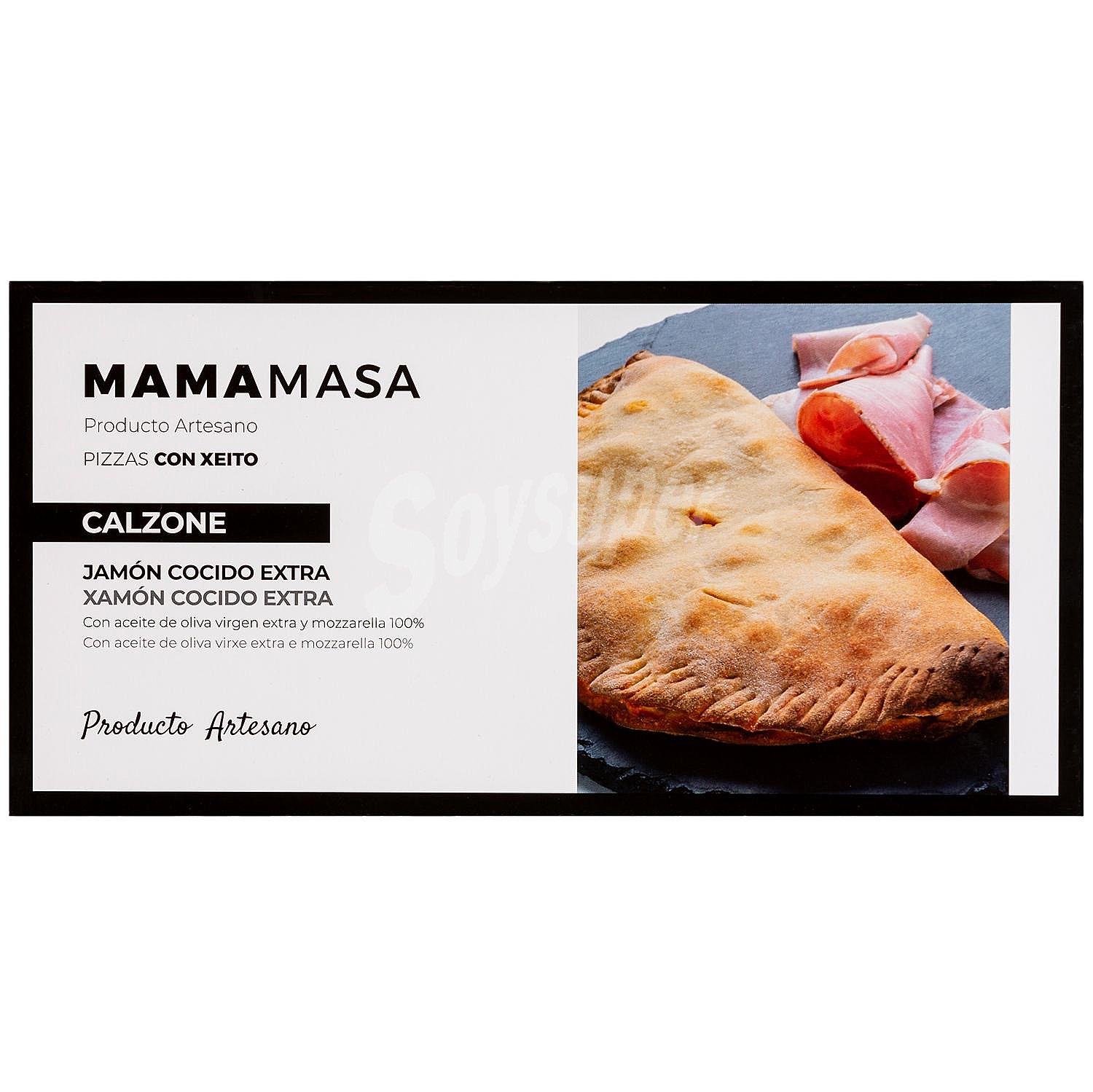 Calzone de jamón cocido extra Mamamasa