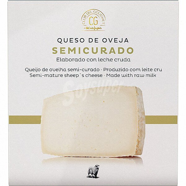 Queso de oveja semi curado elaborado con leche cruda cuña