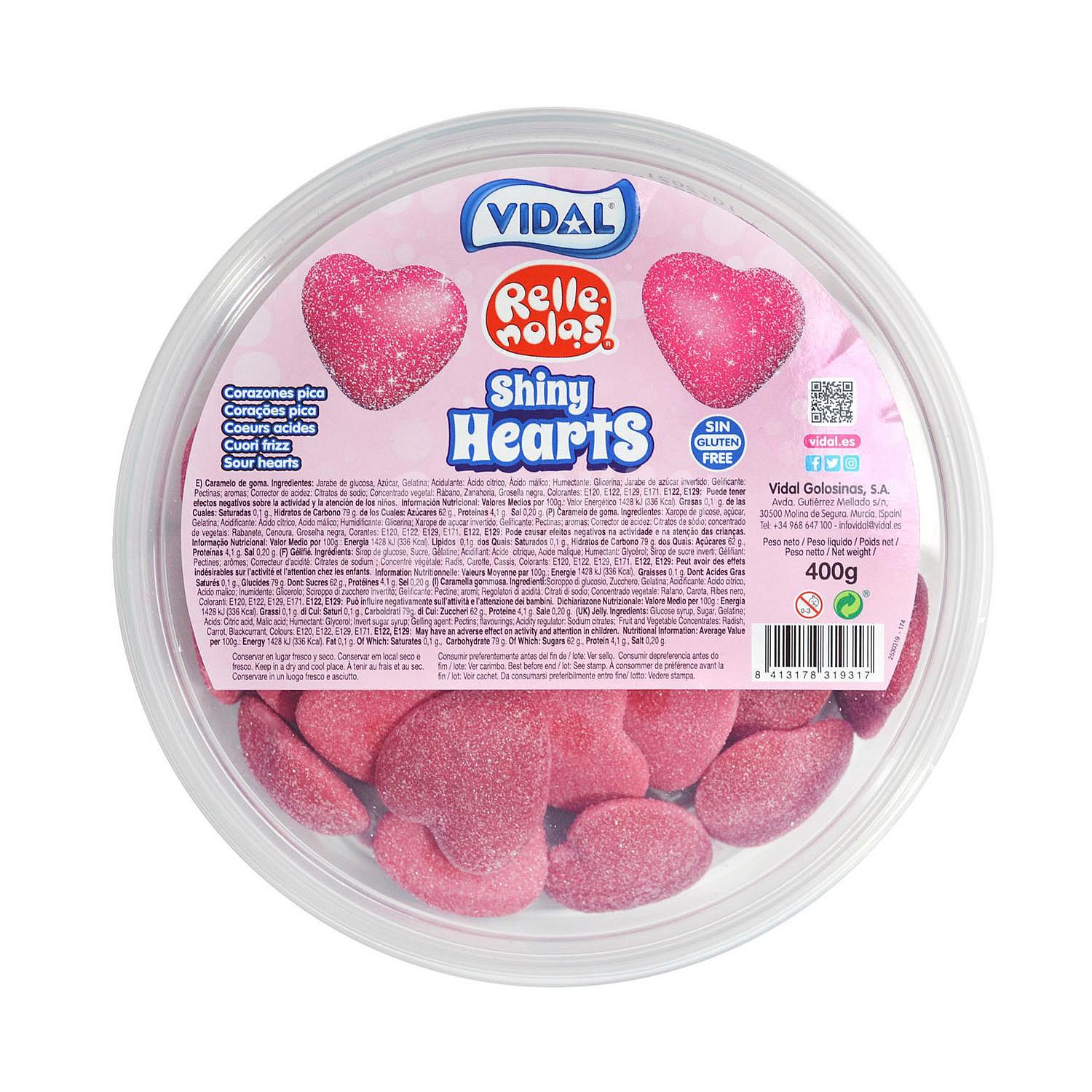 Caramelos de goma Shiny Hearts sin gluten