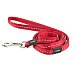 Correa para perros Snake roja 1,6x140 cm