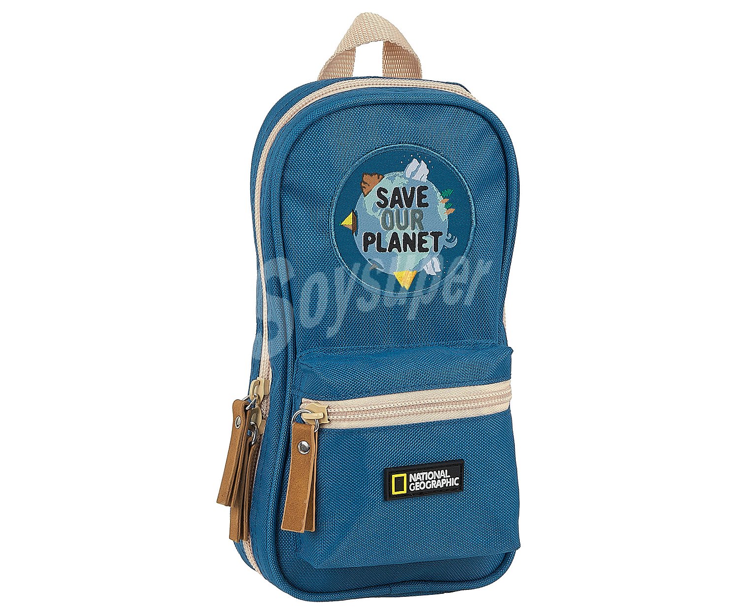 Plumier mochila con material escolar