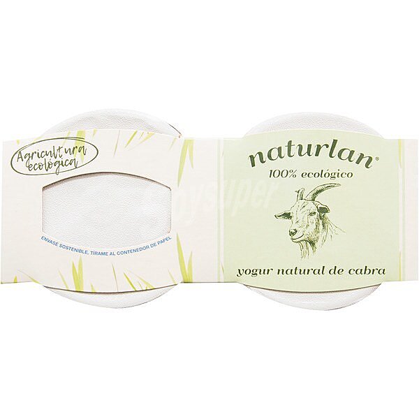 Yogur natural de cabra 100% ecológico