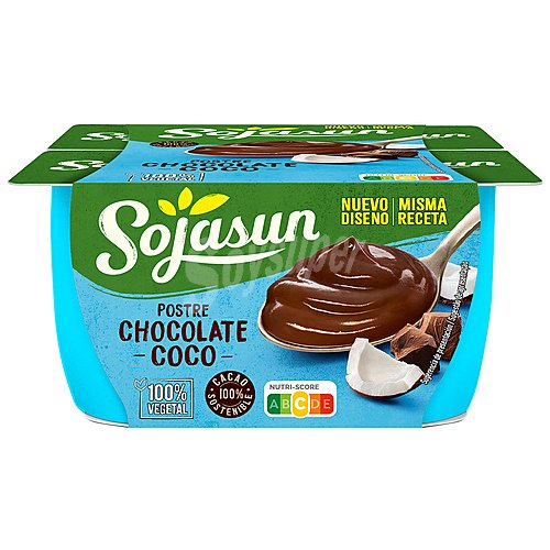 Sojasun Especialidad de coco con chocolate con cacao 100% sostenible sojasun