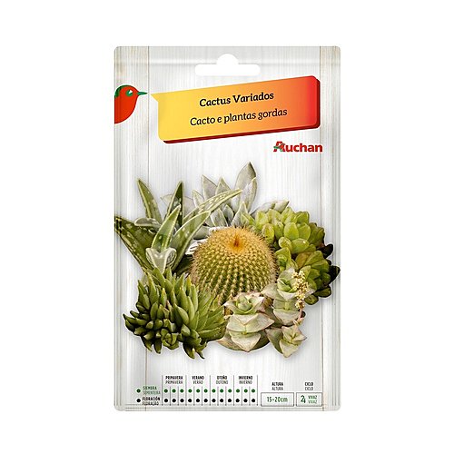 Sobre de semillas para plantar cactus variados producto alcampo