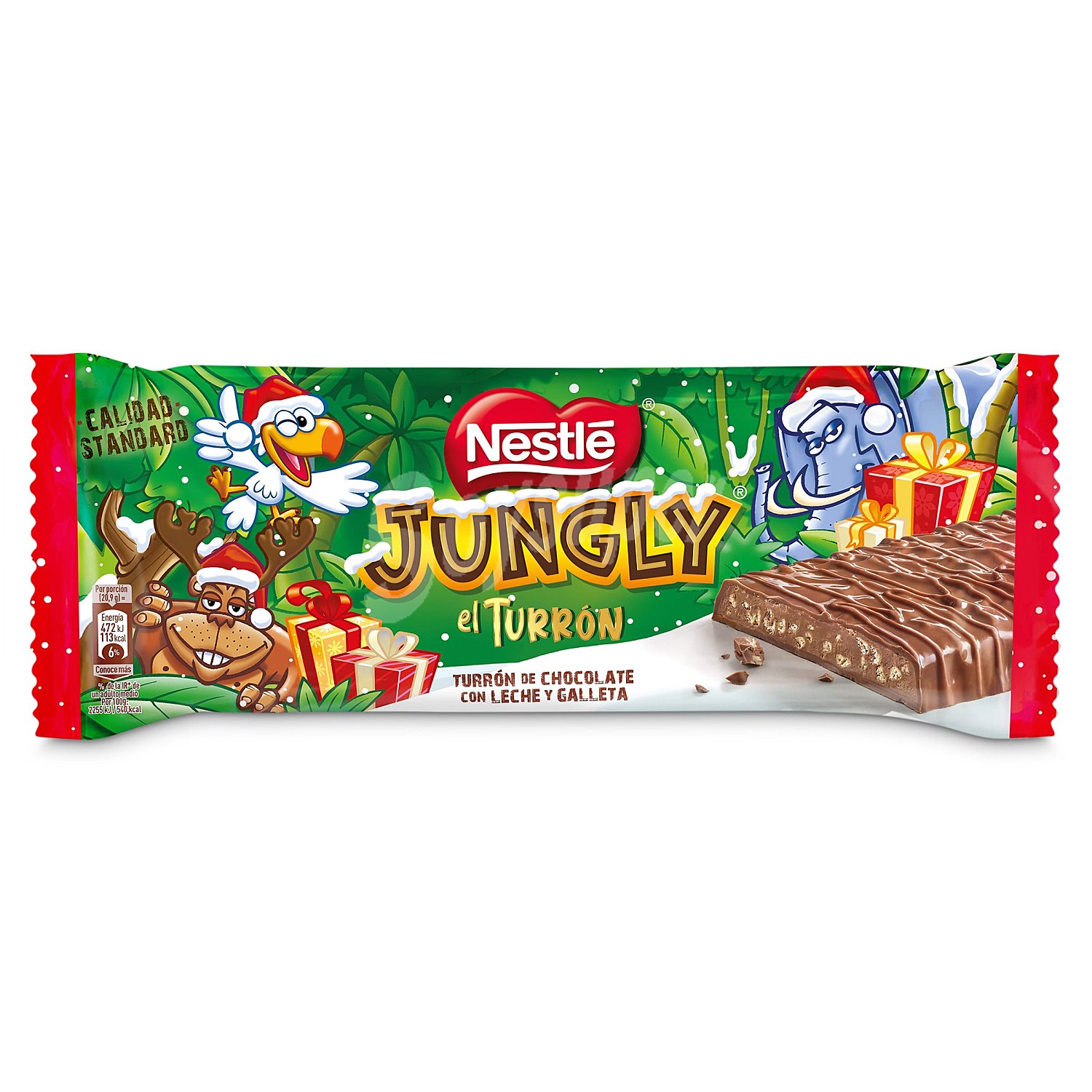 Turrón de chocolate Nestlé Jungly