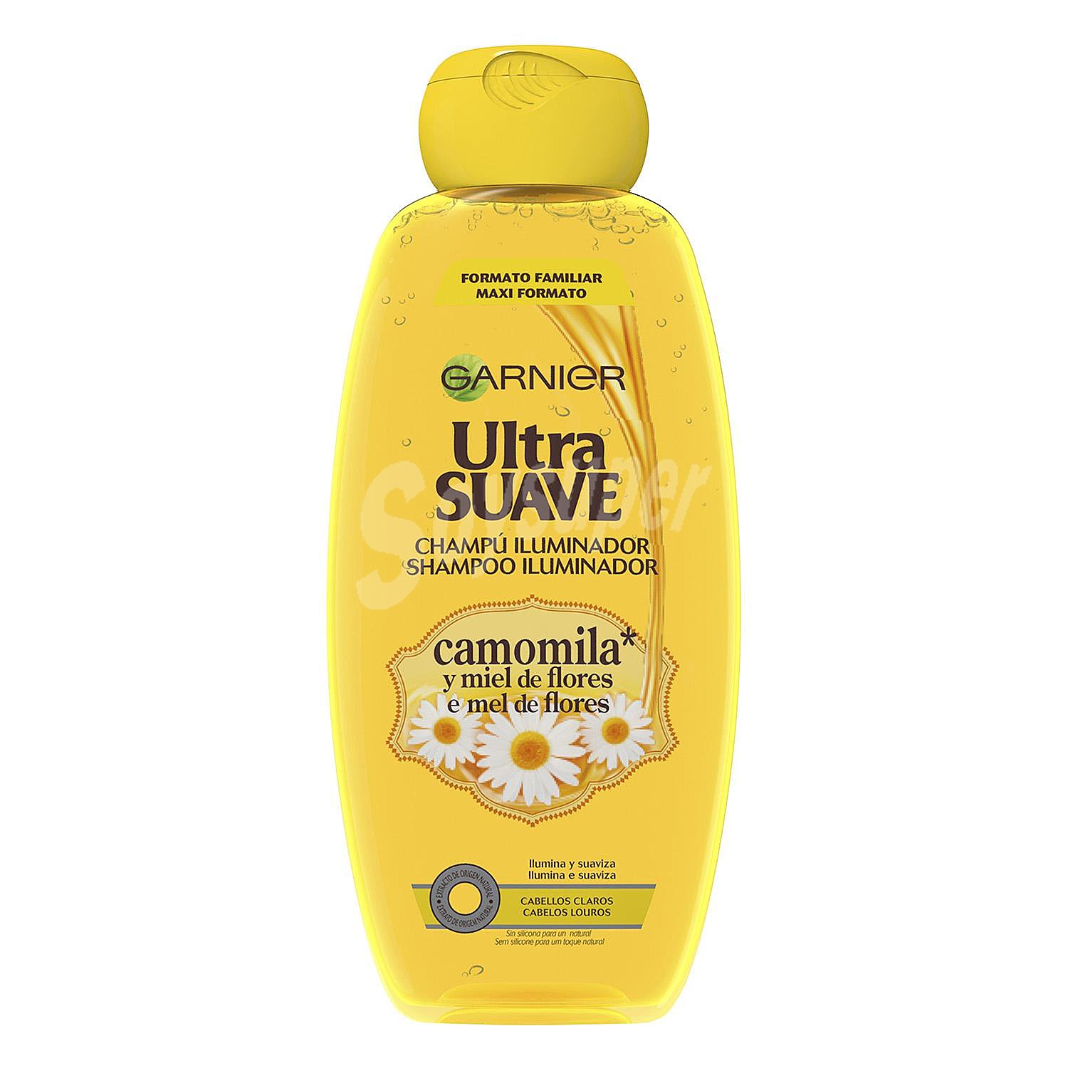 Champú ultra suave con camomila y miel de flores (ilumina y suaviza) para cabellos rubios