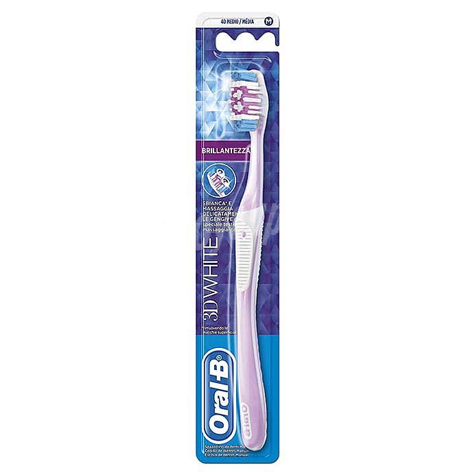 Cepillo de dientes medio oral B 3D white