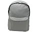 Mochila escolar compartimento grande y bolsillo frontal, color gris,