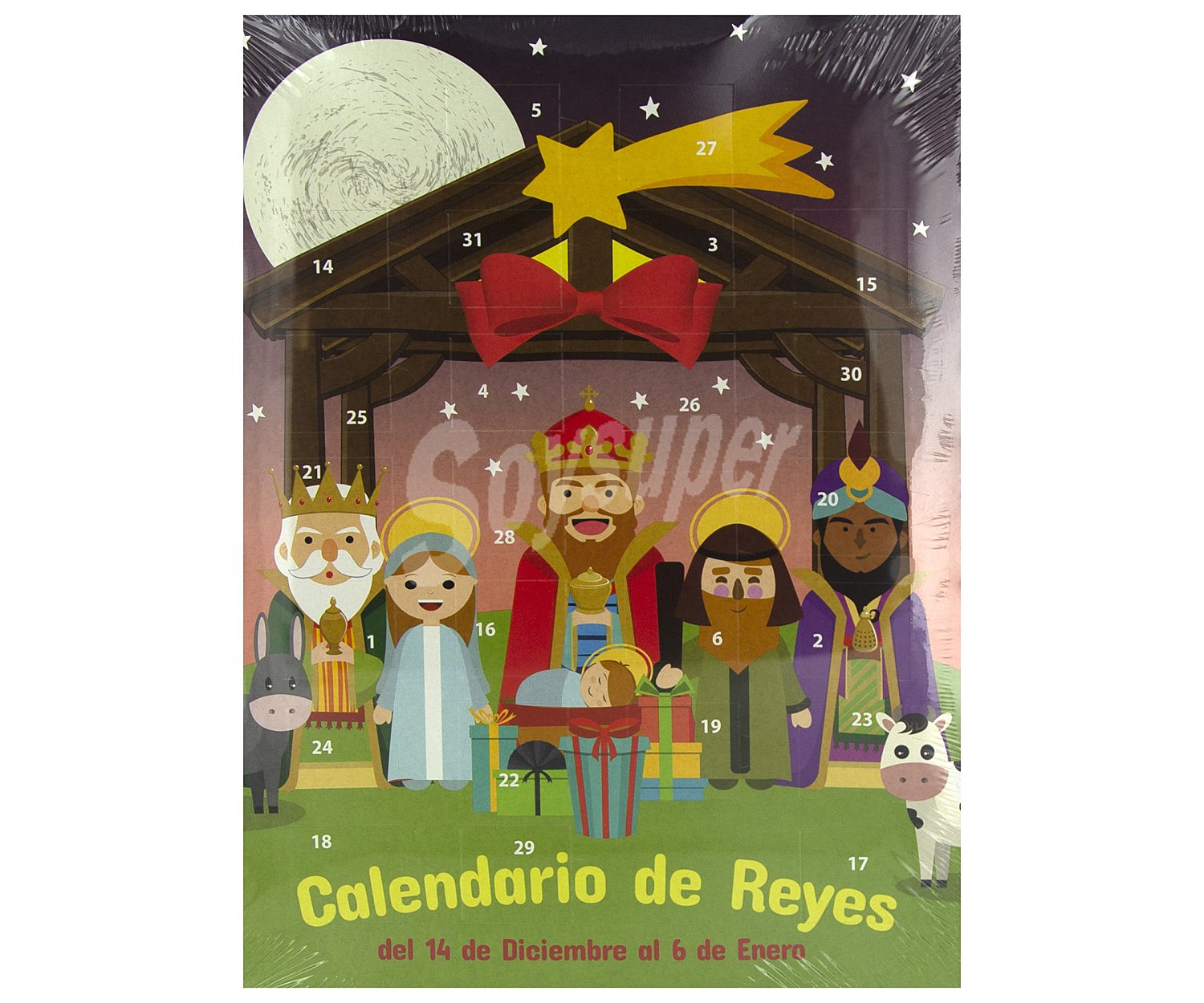 Calendario Reyes de chocolate