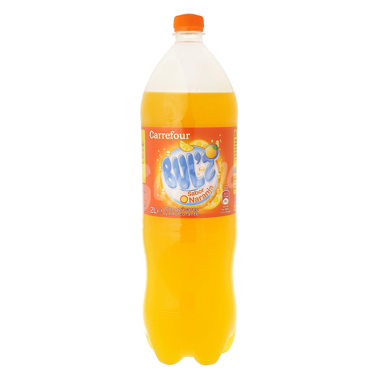 Refresco de naranja con gas