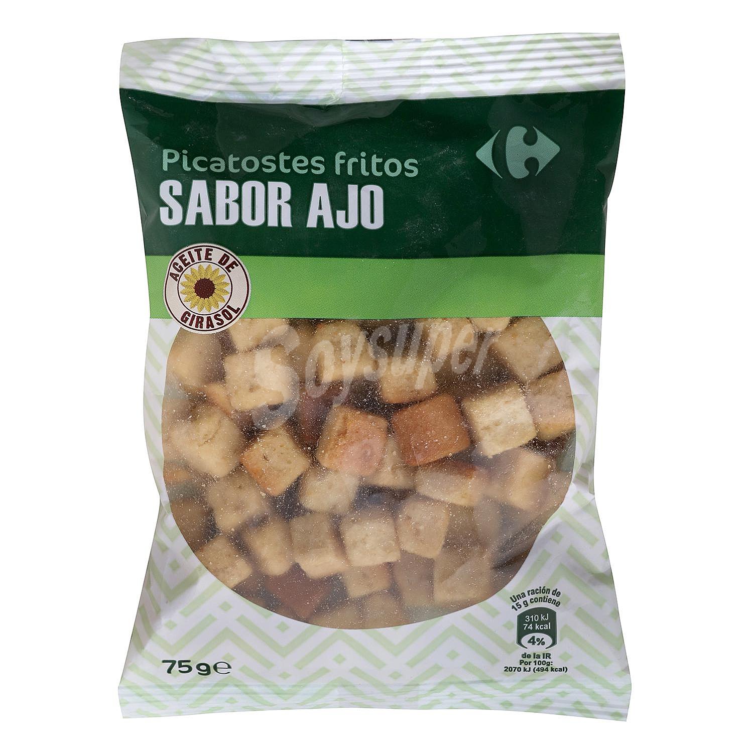 Picatostes fritos sabor a ajo Carrefour