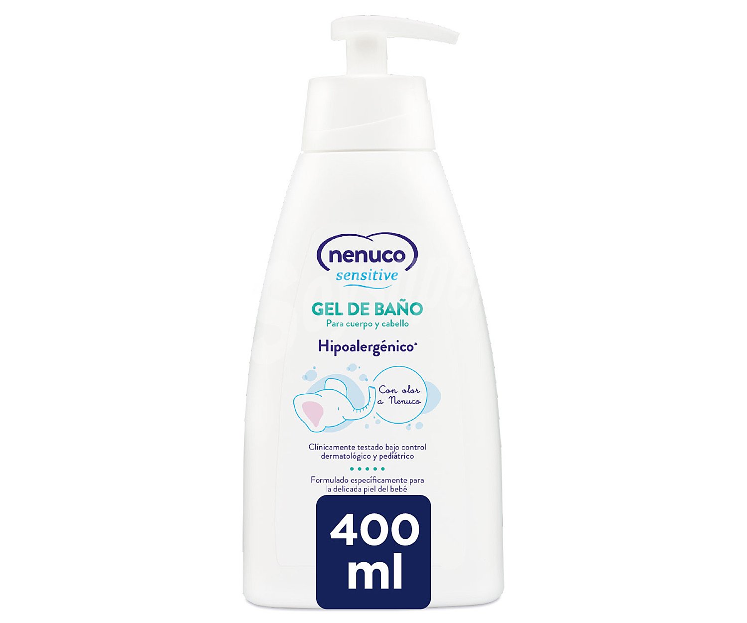 Gel de baño hipoalergénico para cuerpo y cabello