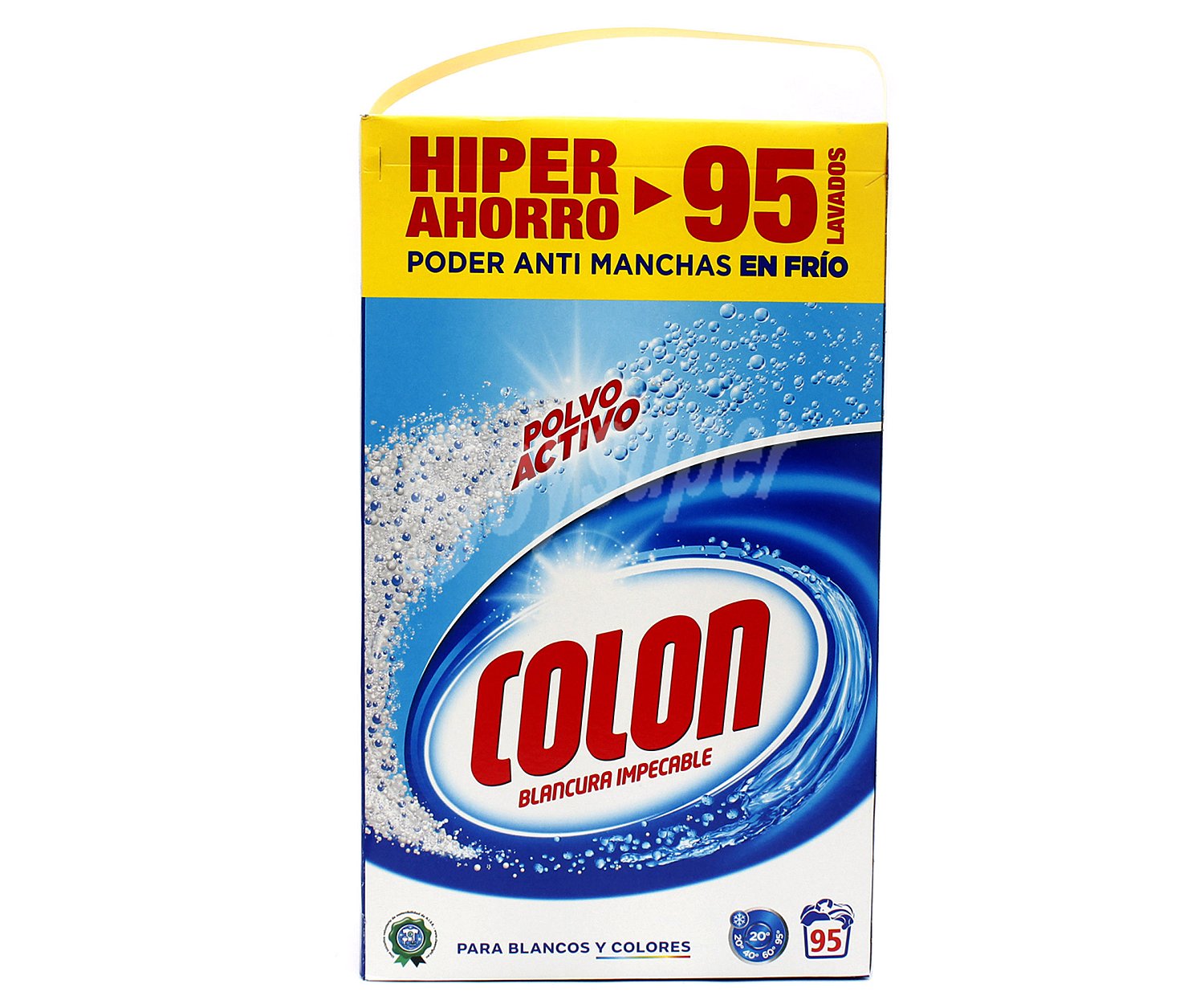 Detergente en polvo azul para blancos y colores 95 lav