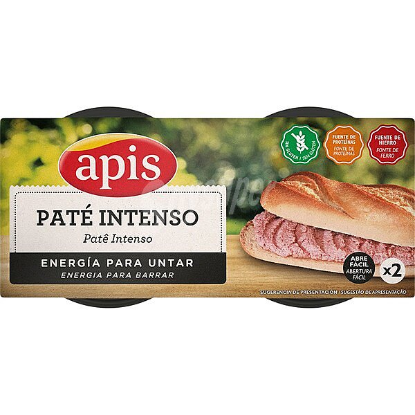 Paté intenso energía para untar