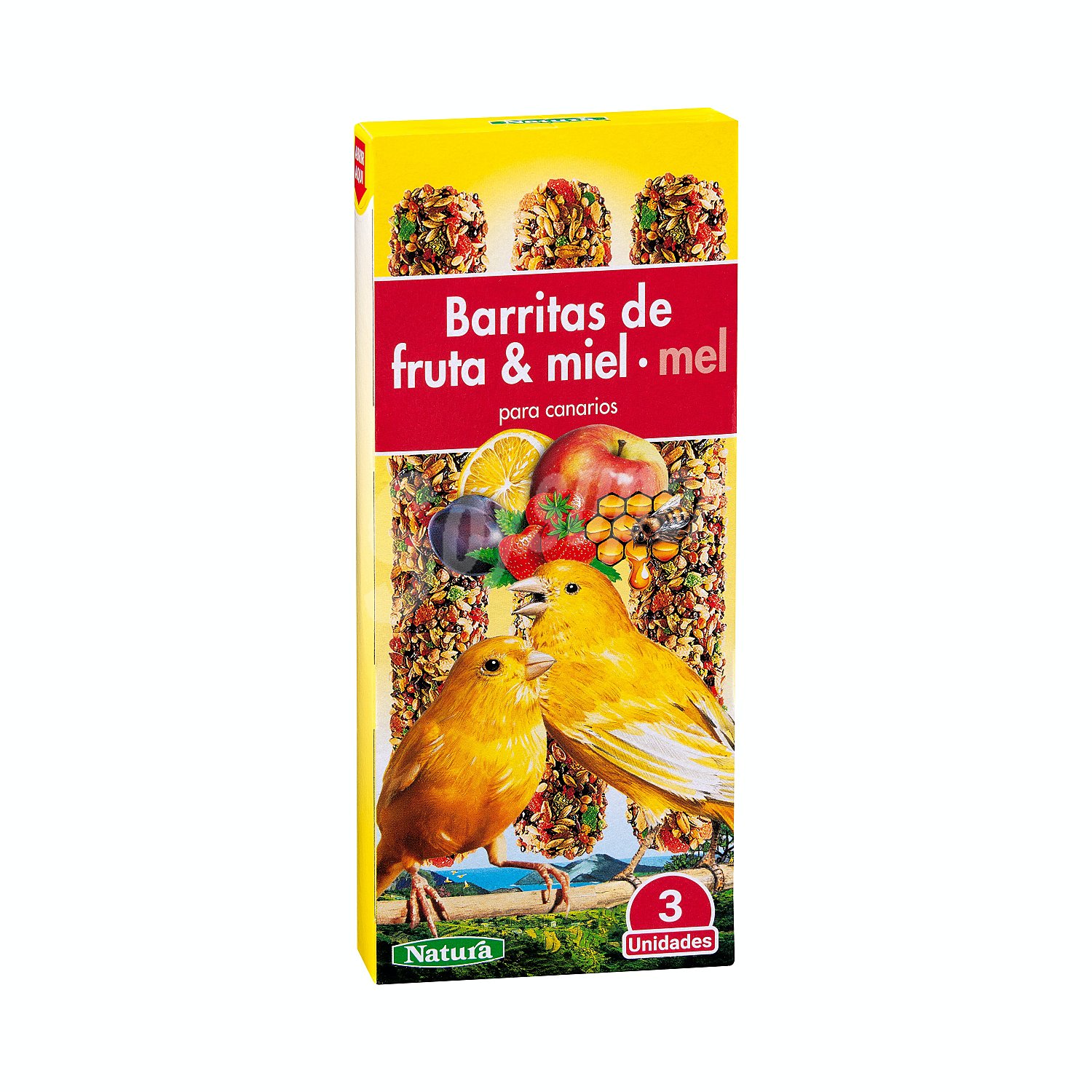 Comida canario barrita fruta y miel