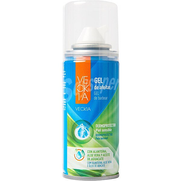 gel de afeitar dermoprotector con alantoína aloe vera y aceite de aguacate piel Sensible