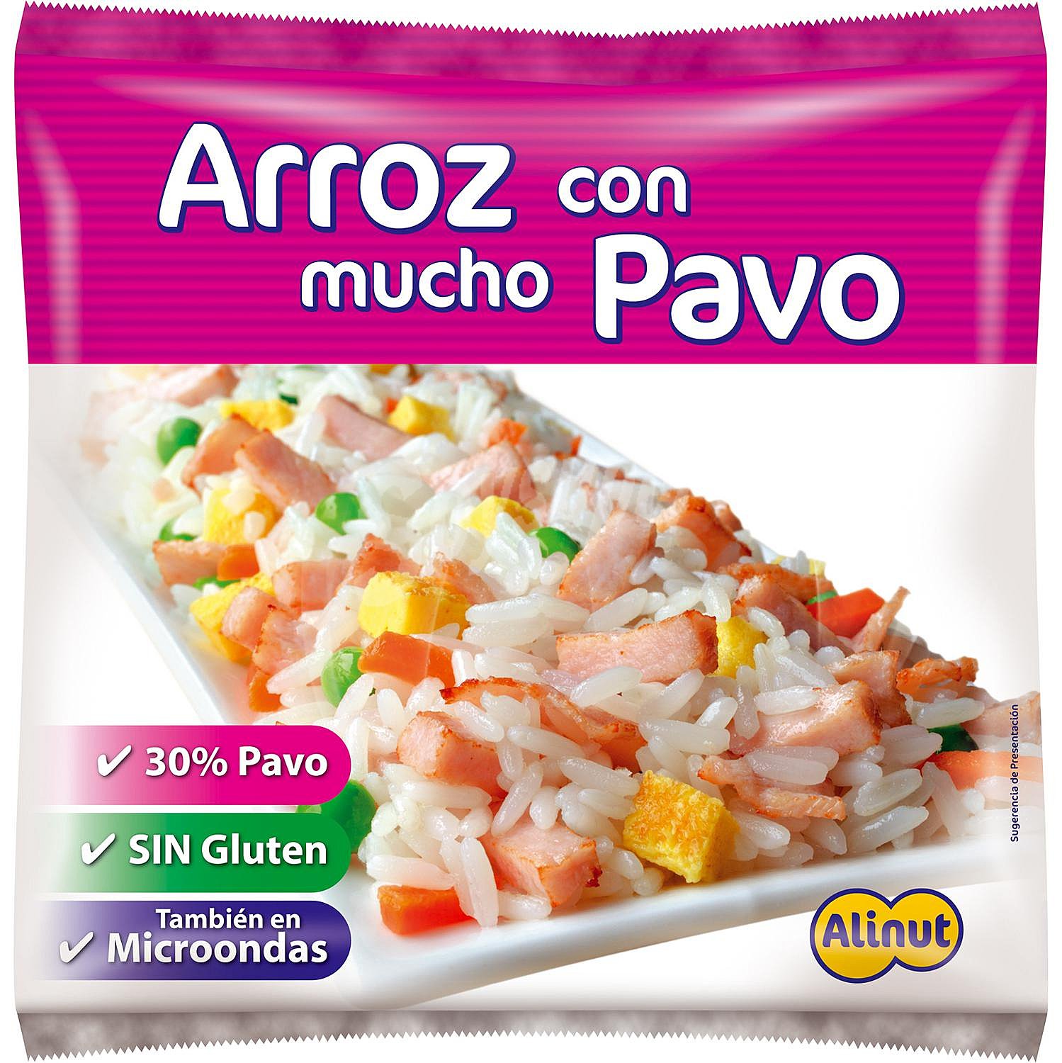 Arroz con mucho pavo Alinut sin gluten