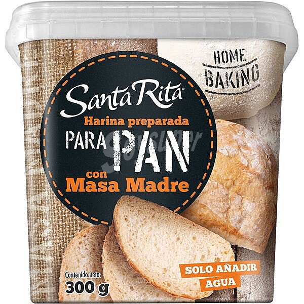 Harina preparada para pan con masa madre