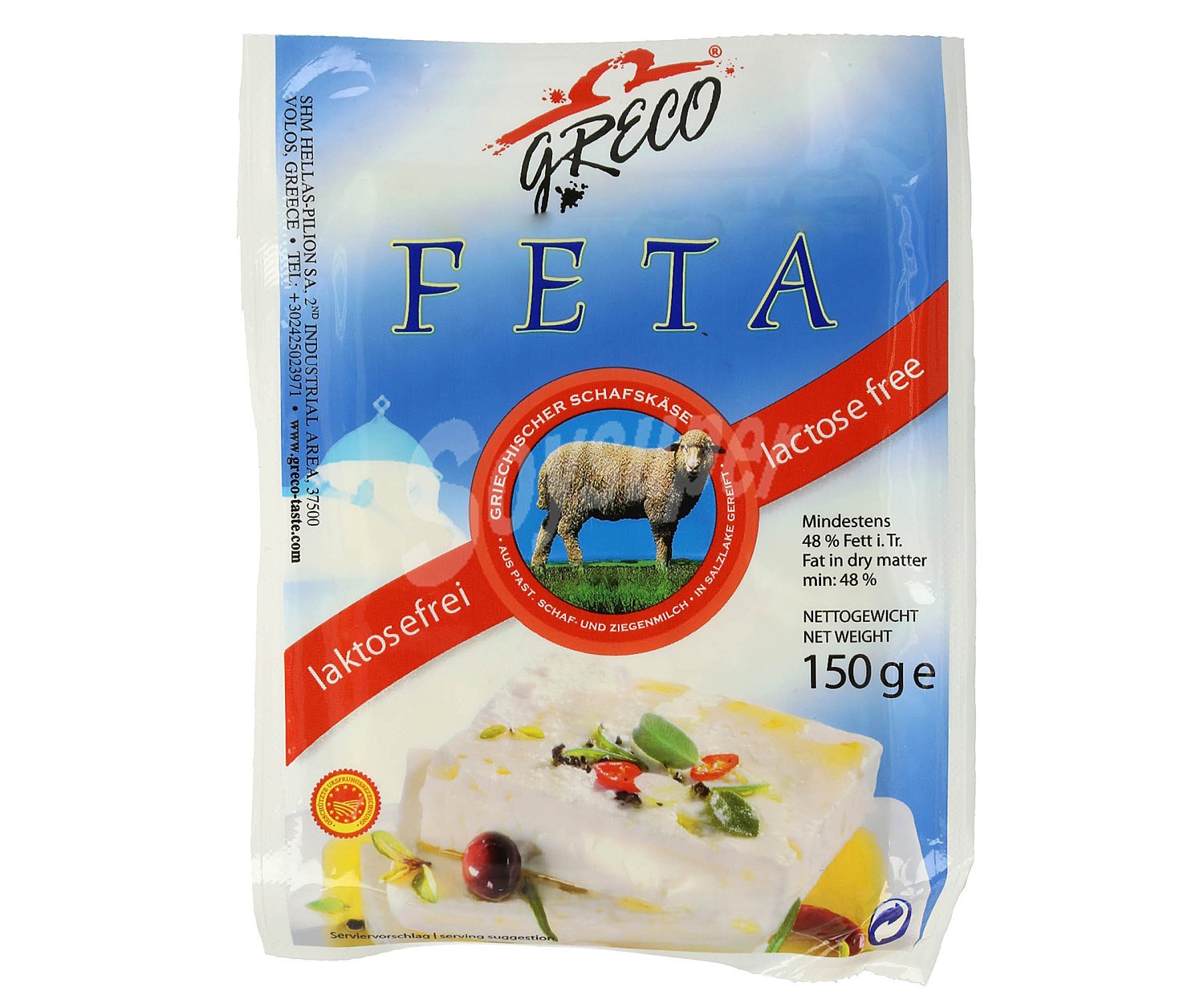 Queso feta sin lactosa D.O