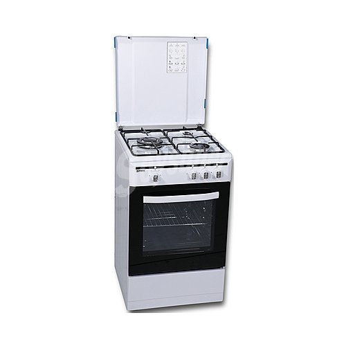 Cocina independiente a gas butano rommer VCH 350 FG, 3 fuegos. H: 88cm, A: 50cm, F: 55cm