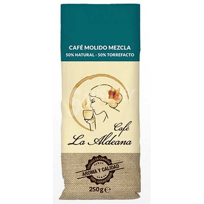 Café molido mezcla 50% natural y 50% torrefacto