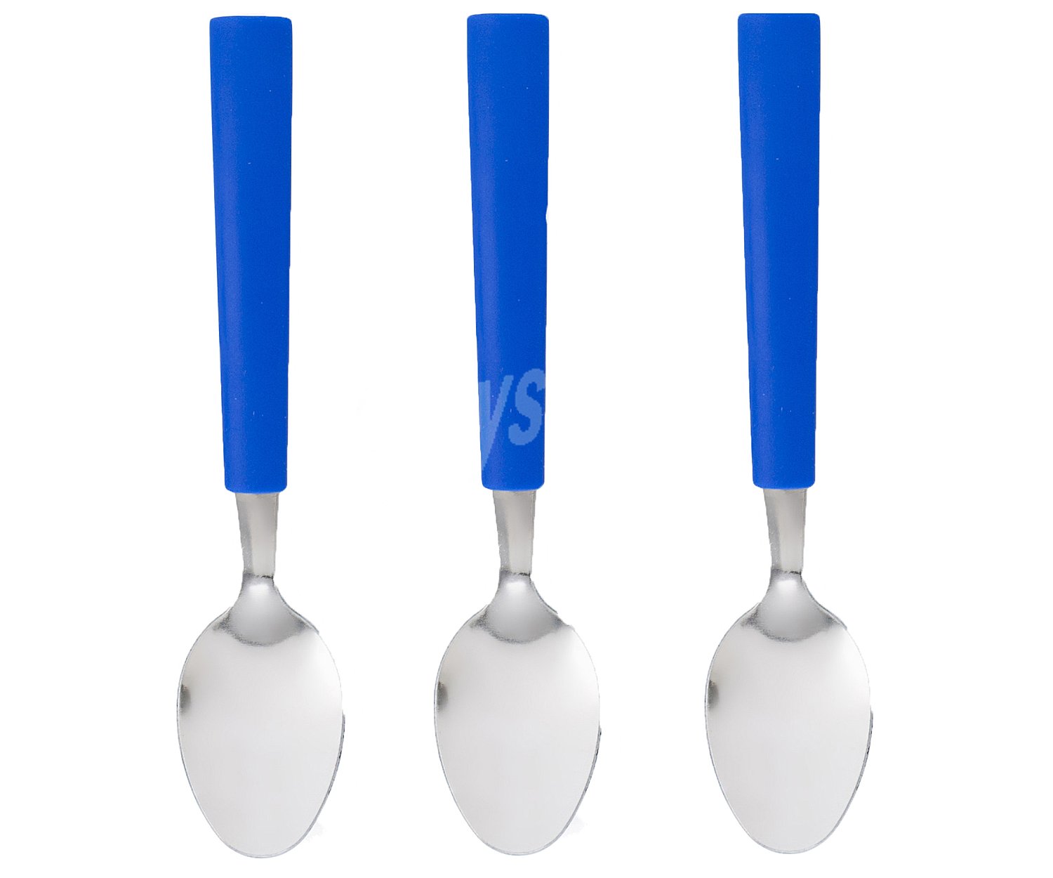 Set de 3 cucharillas de café con mango color azul modelo blue habitad. quid