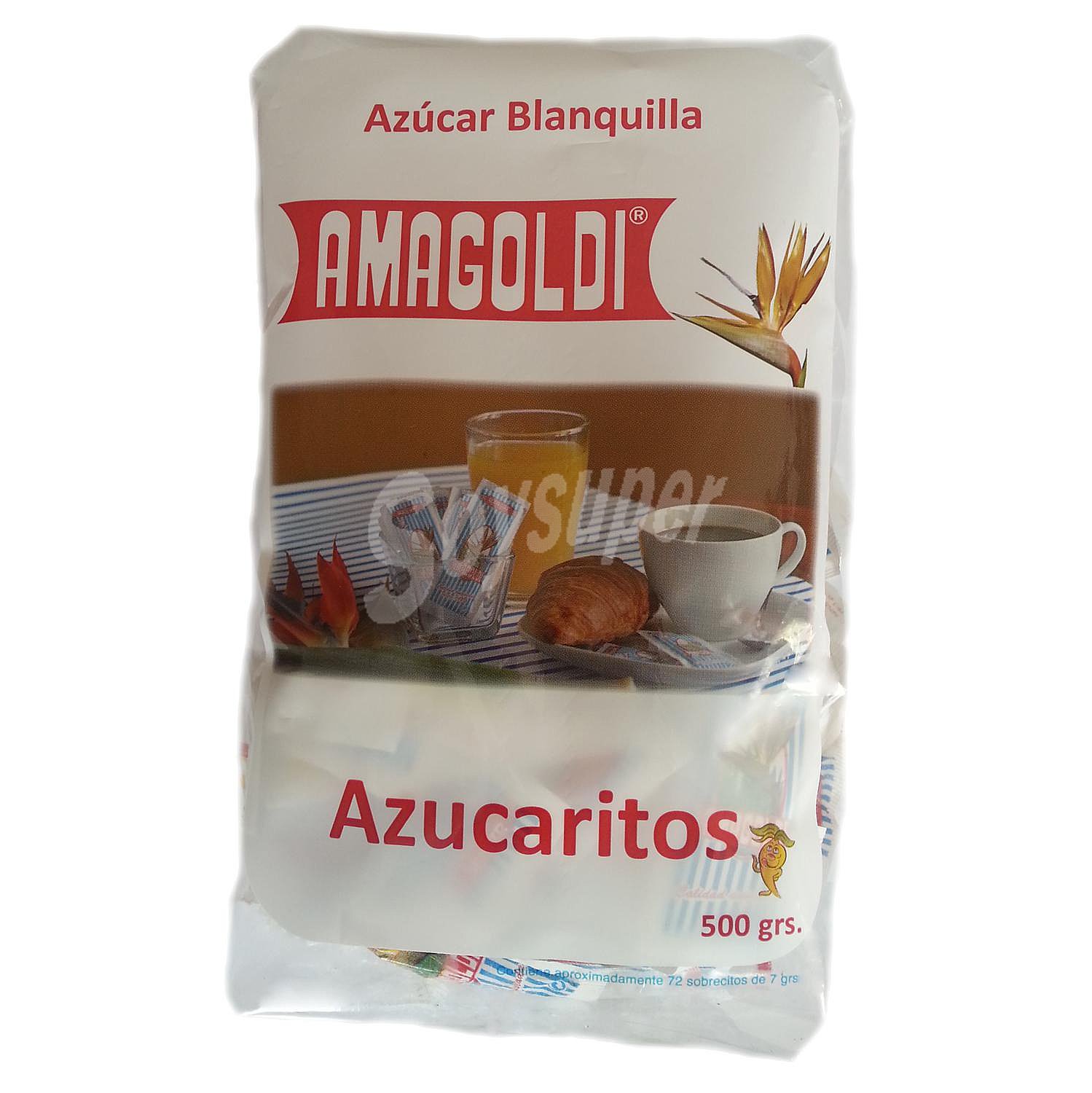 Azúcar blanquilla en azucaritos