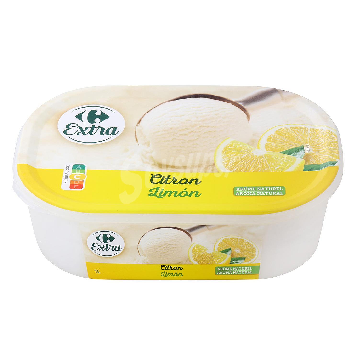 Helado sorbete de limón Carrefour