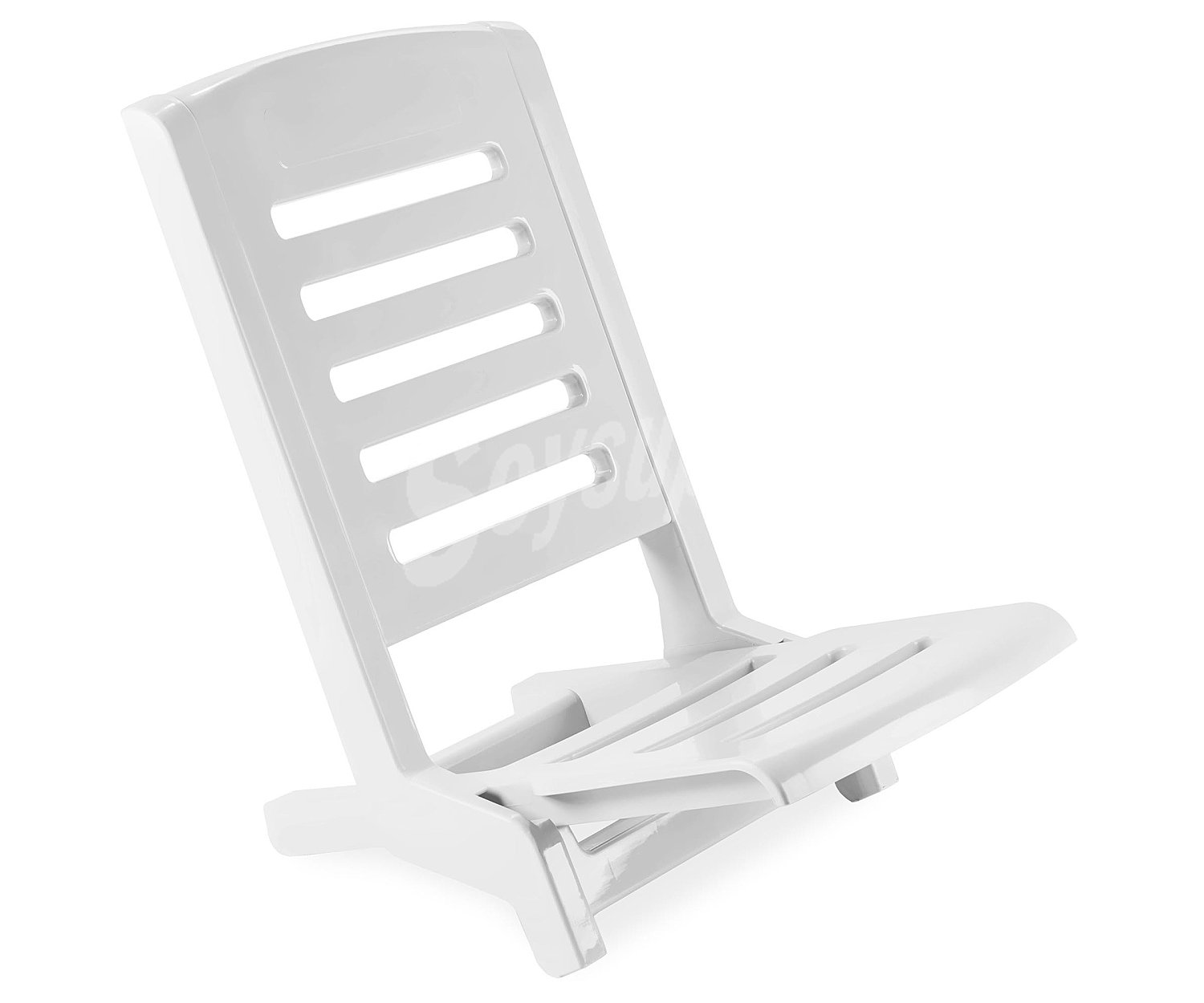 Silla de playa plegable de color blanco 3 7*52*51cm joluce