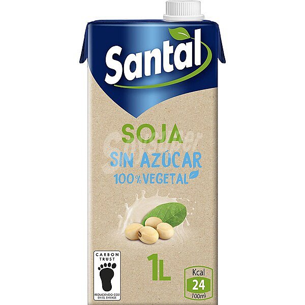 Bebida de soja sin azúcar añadido 100% vegetal